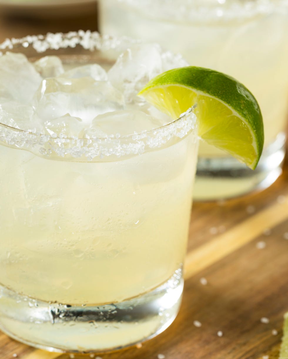 Alcoholic Lime Margarita with Tequila
