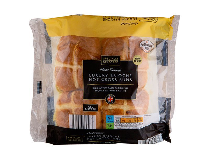 Aldi are launching five new hot cross bun flavours - including rhubarb and custard