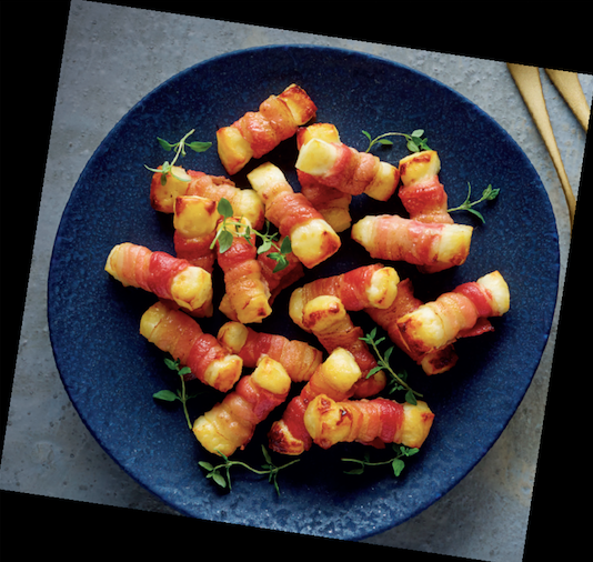 Halloumi Wrapped in Bacon