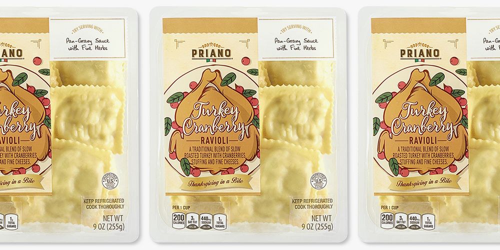 Aldi Is Selling Ravioli That's Stuffed With Turkey, Cranberry, and Stuffing  for Thanksgiving