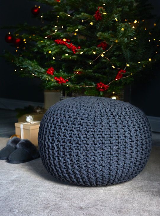 Aldi knitted pouffe hotsell