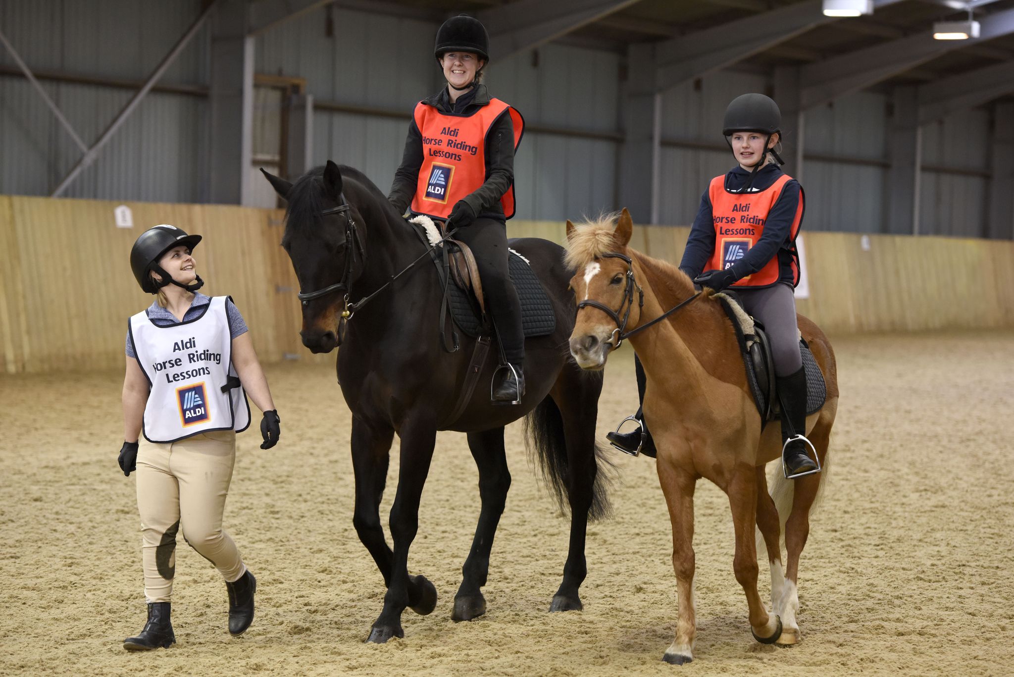 Aldi Summer Equestrian - horse riding lessons - two riders