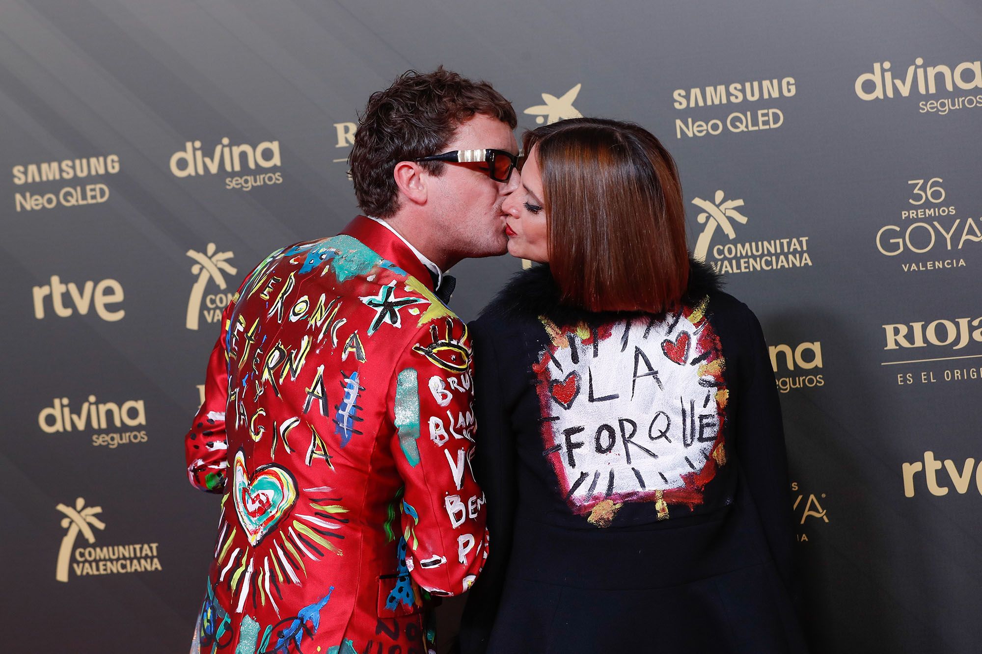 Aldo Comas y Macarena Gómez en los premios Goya 2022