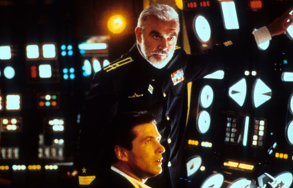 alec baldwin and sean connery in 'the hunt for red october'