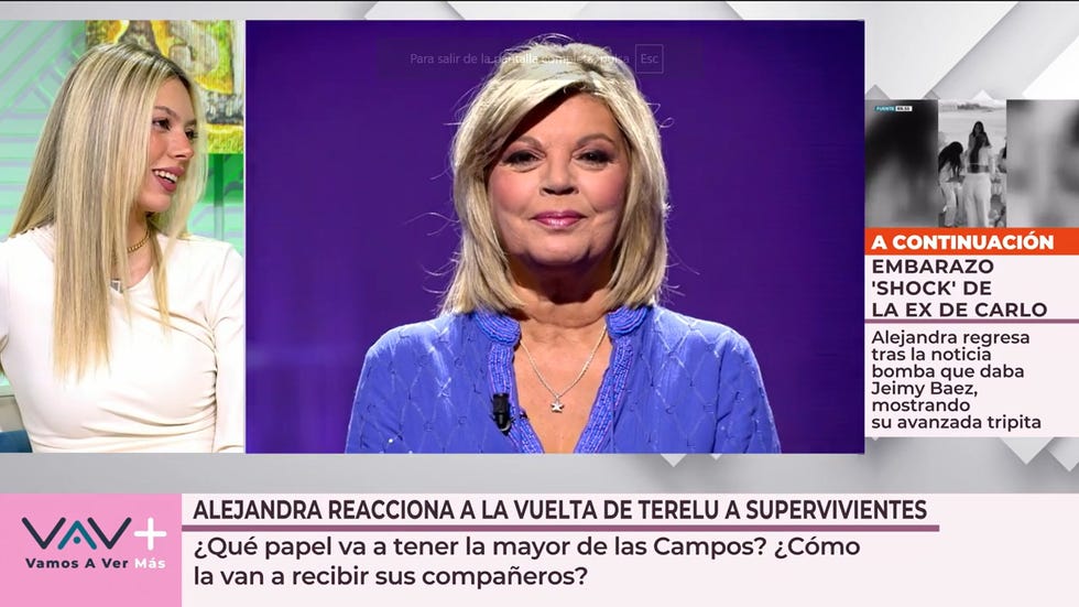 alejandra rubio de blanco en el programa vamos a ver