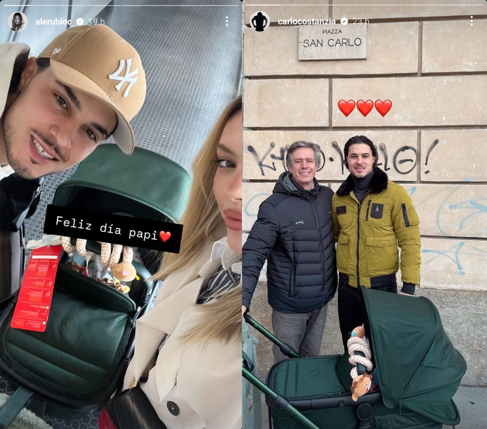 alejandra rubio y carlo costanzia celebran el dia del padre en redes sociales