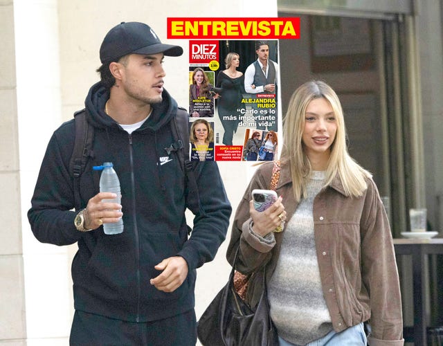 la pareja en la portada de diez minutos