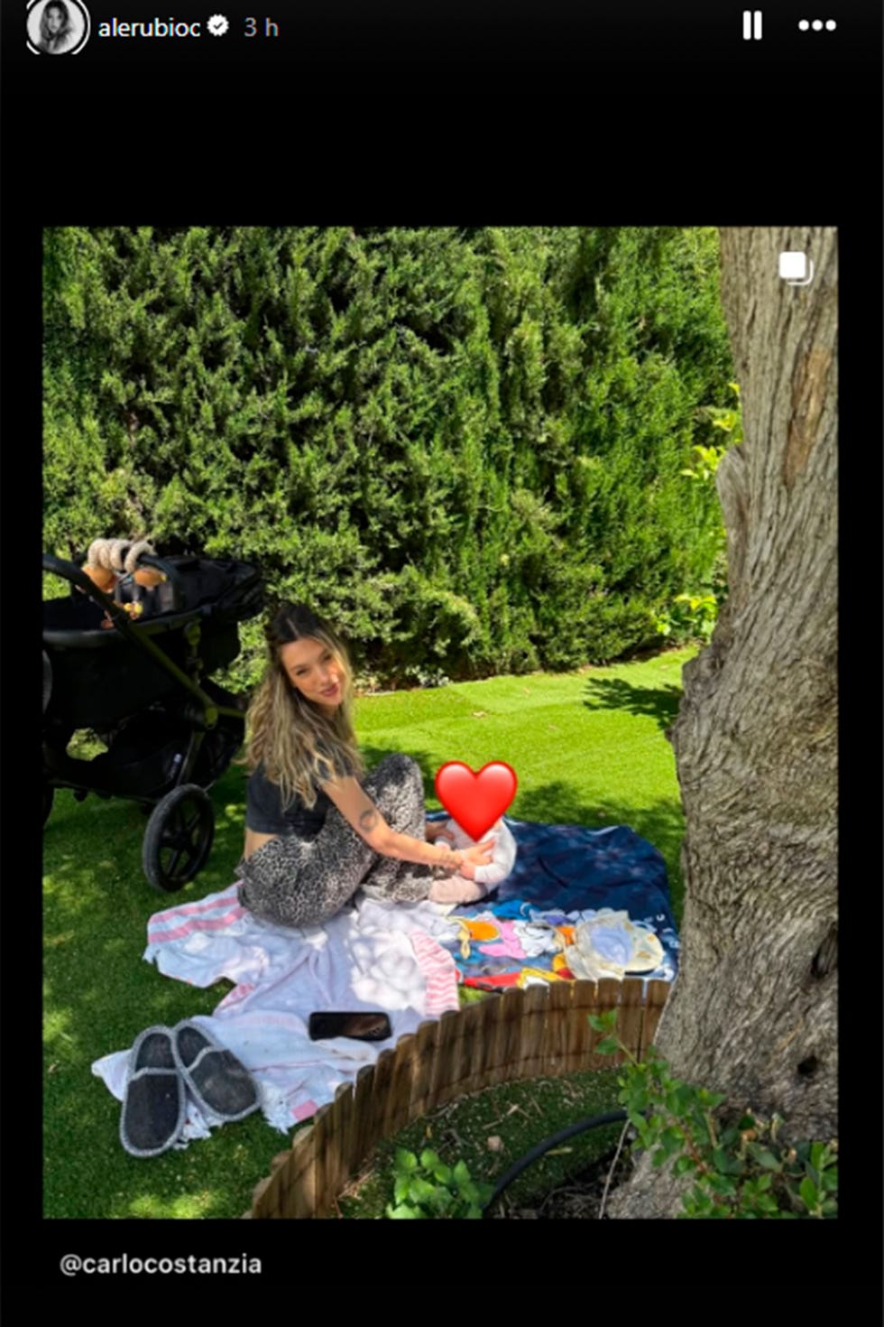 alejandra rubio con su hijo en malaga