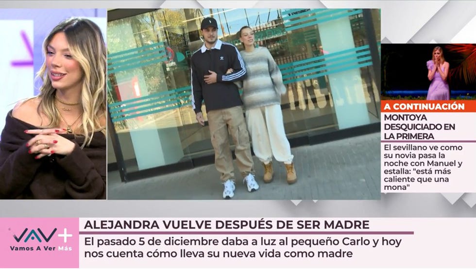 alejandra rubio habla de su maternidad en su vuelta a vamos a ver