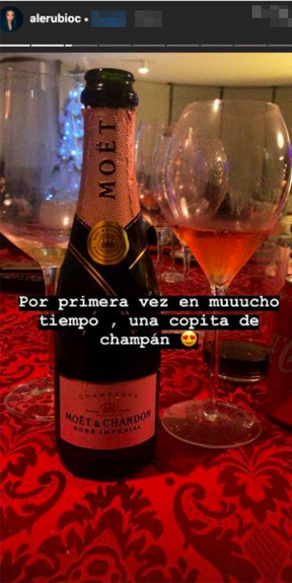 Alejandra Rubio enseña la cena de Nochebuena de las Campos.