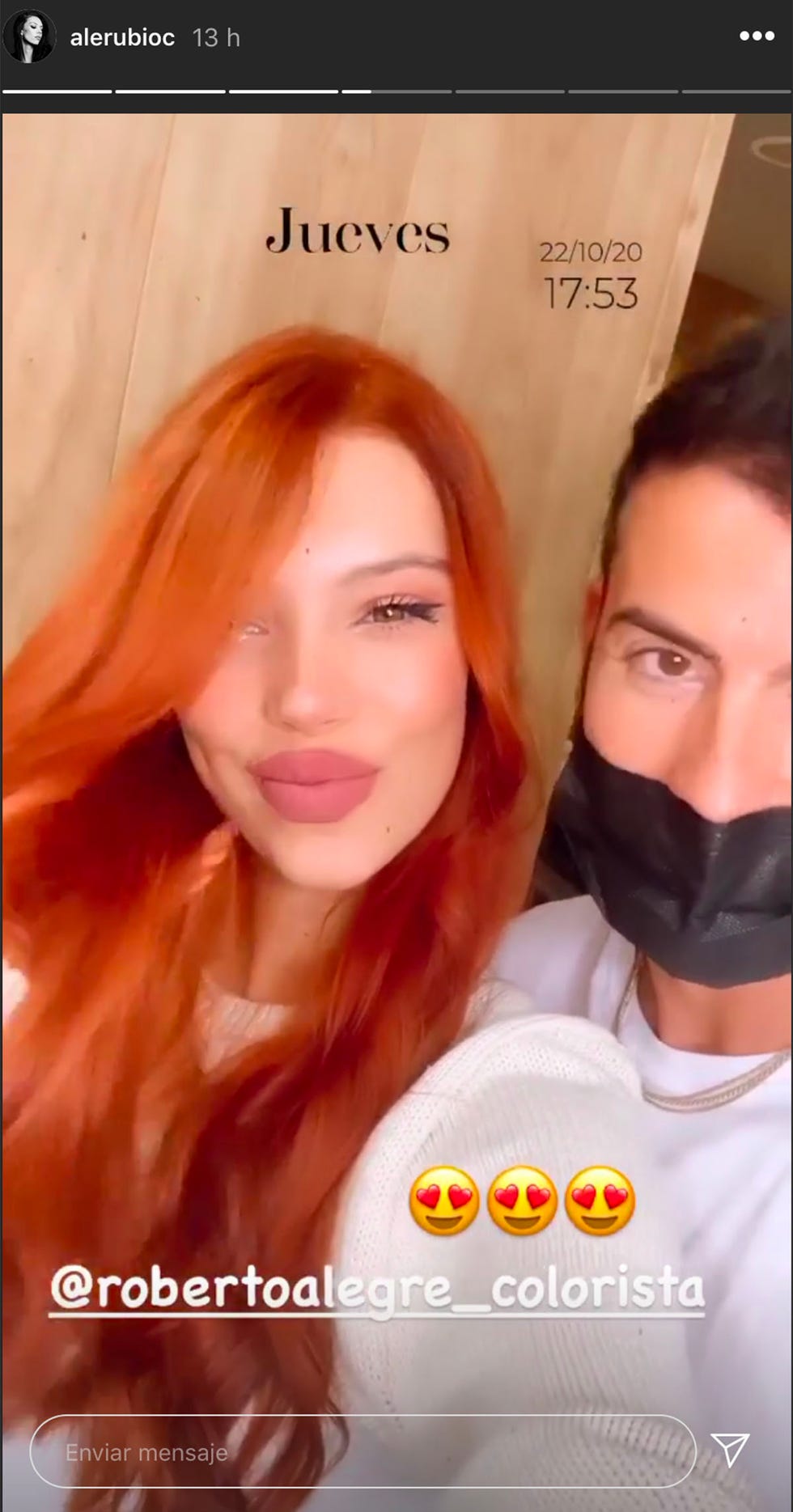alejandra rubio vuelve a cambiar de look y apuesta por una melena pelirroja