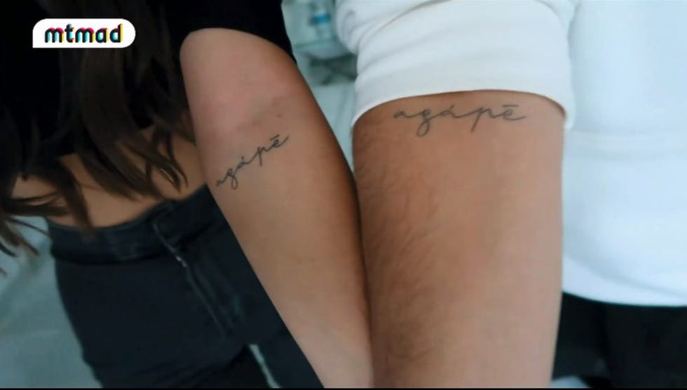 tania medina y alejandro nieto se tatúan por amor