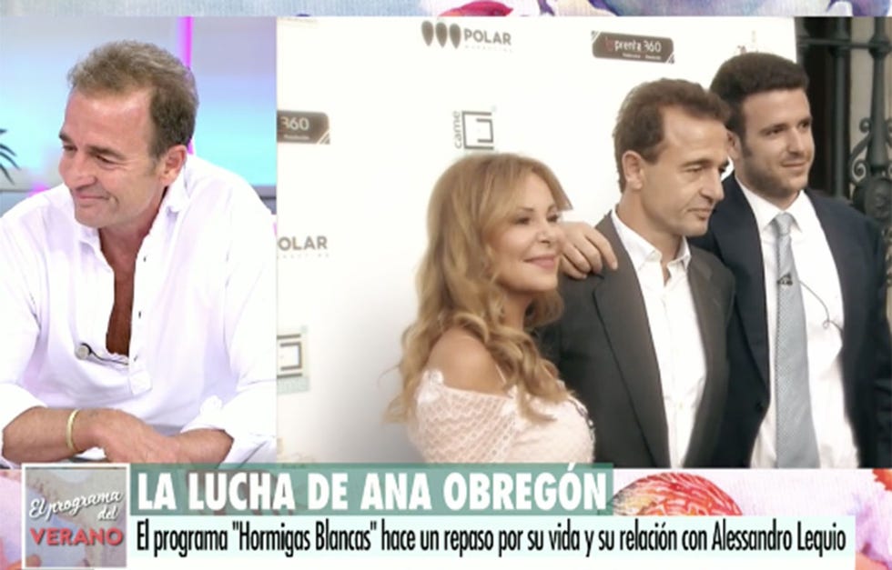 alessandro lequio, al borde de las lágrimas al recordar a su hij