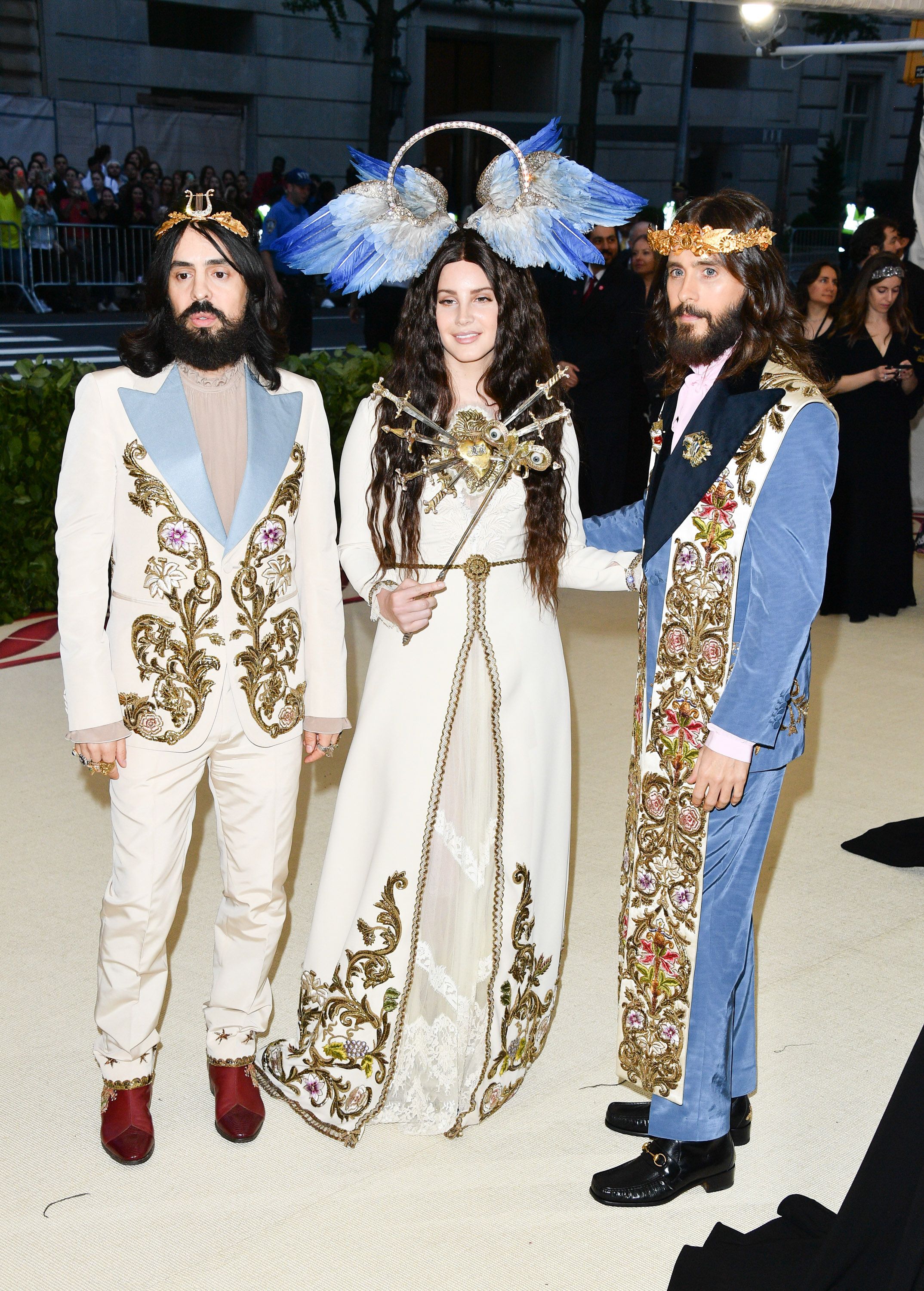 Lana Del Rey Wears Branch and Veil Dress at Met Gala 2024