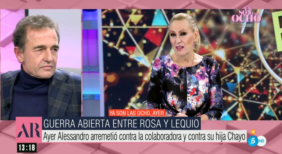 alessandro lequio acepta las disculpas de rosa benito