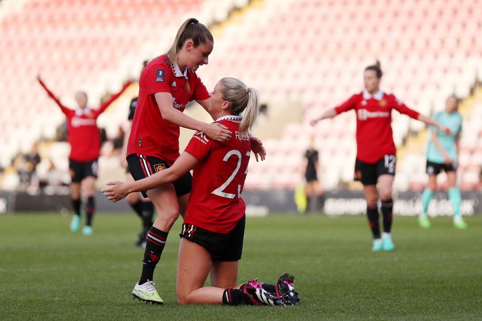 manchester united v brighton hove albion vitality women's fa cup semi final