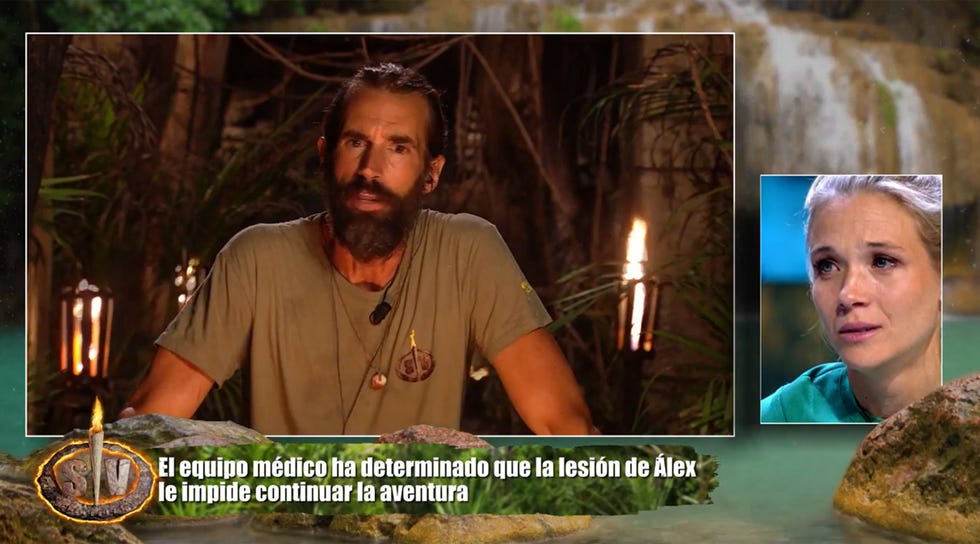 alex adrover tras conocer que tiene que abandonar supervivientes y las lagrimas de su mujer patricia montero desde el plato