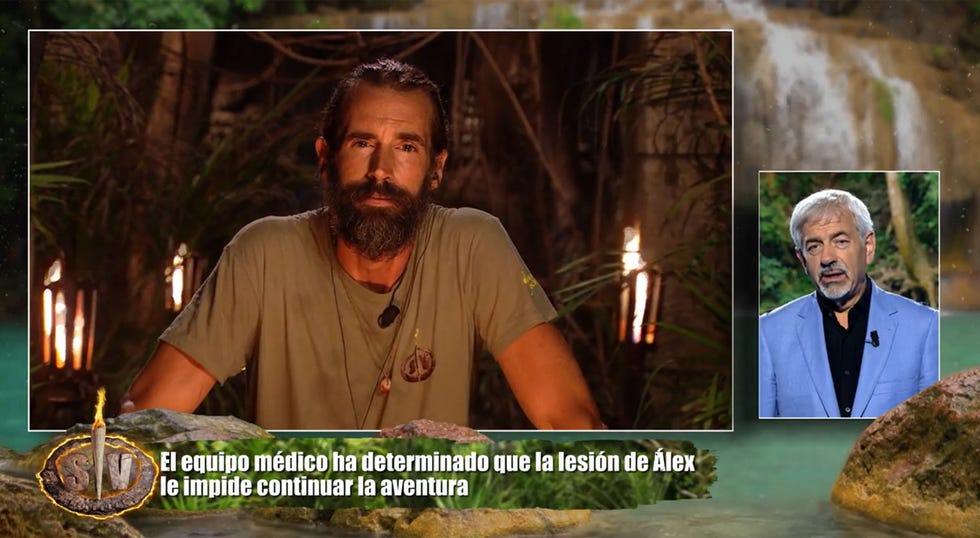 carlos sobera le comunica a alex adrover que no puede seguir en supervivientes