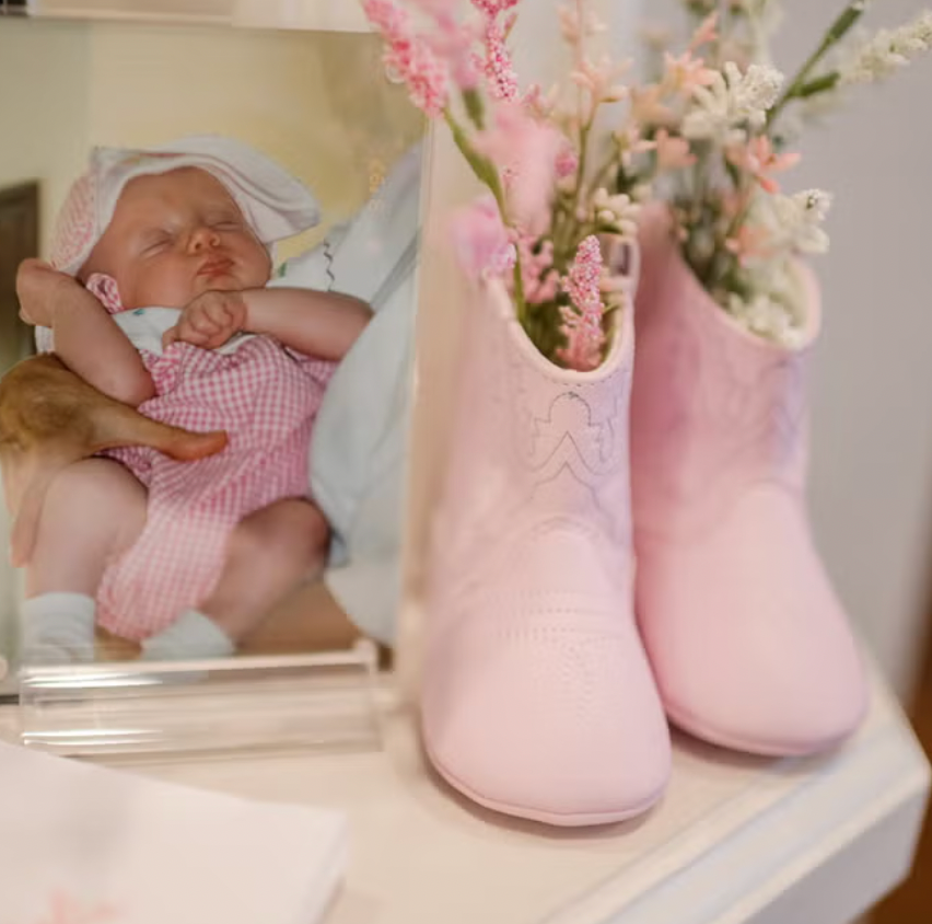 Alex Drummond Received the Cutest 11 Cowboy Boots for Her Baby