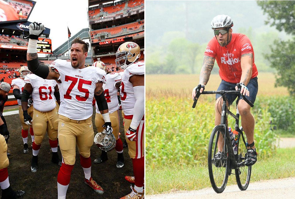 NFL Lineman Drops 85 Pounds, Crushes Ironman Triathlon