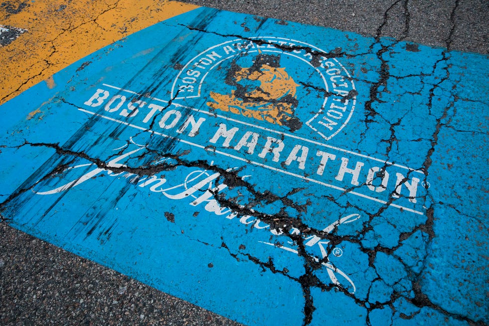 an empty street on marathon monday, patriots day on april 20, 2020 in boston, massachusetts