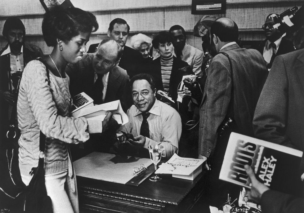 alex haley at the broadway department store book department in fox hills mall