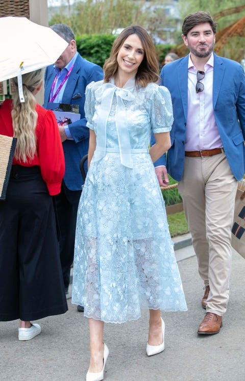 Alex Jones Lace Dress At Chelsea Flower Show