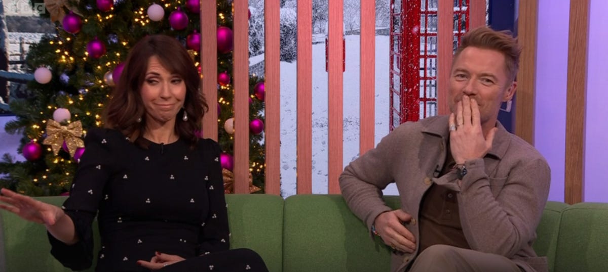 alex jones and ronan keating on the one show