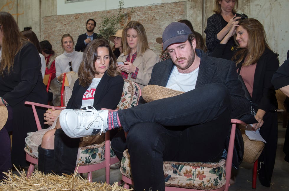 Álex Lequio y María Palacios durante 'The Petite Fashion Week 2019.