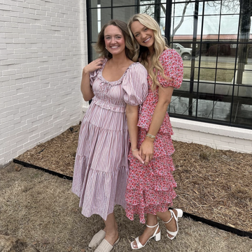 alex and paige drummond's easter dresses