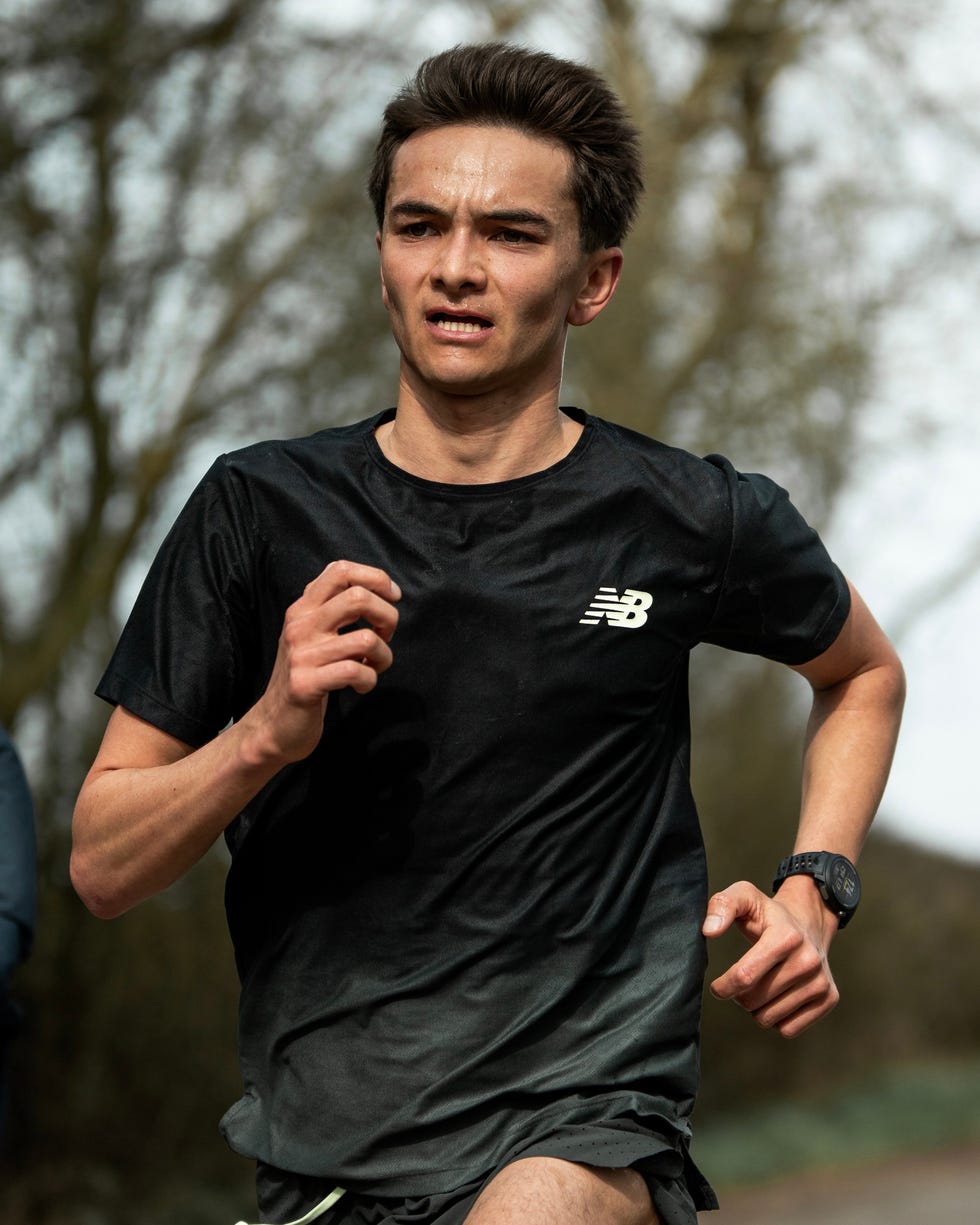 close up of alex yee running at a fast pace