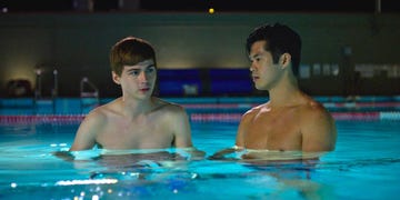 zach, alex in the pool, 13 reasons why