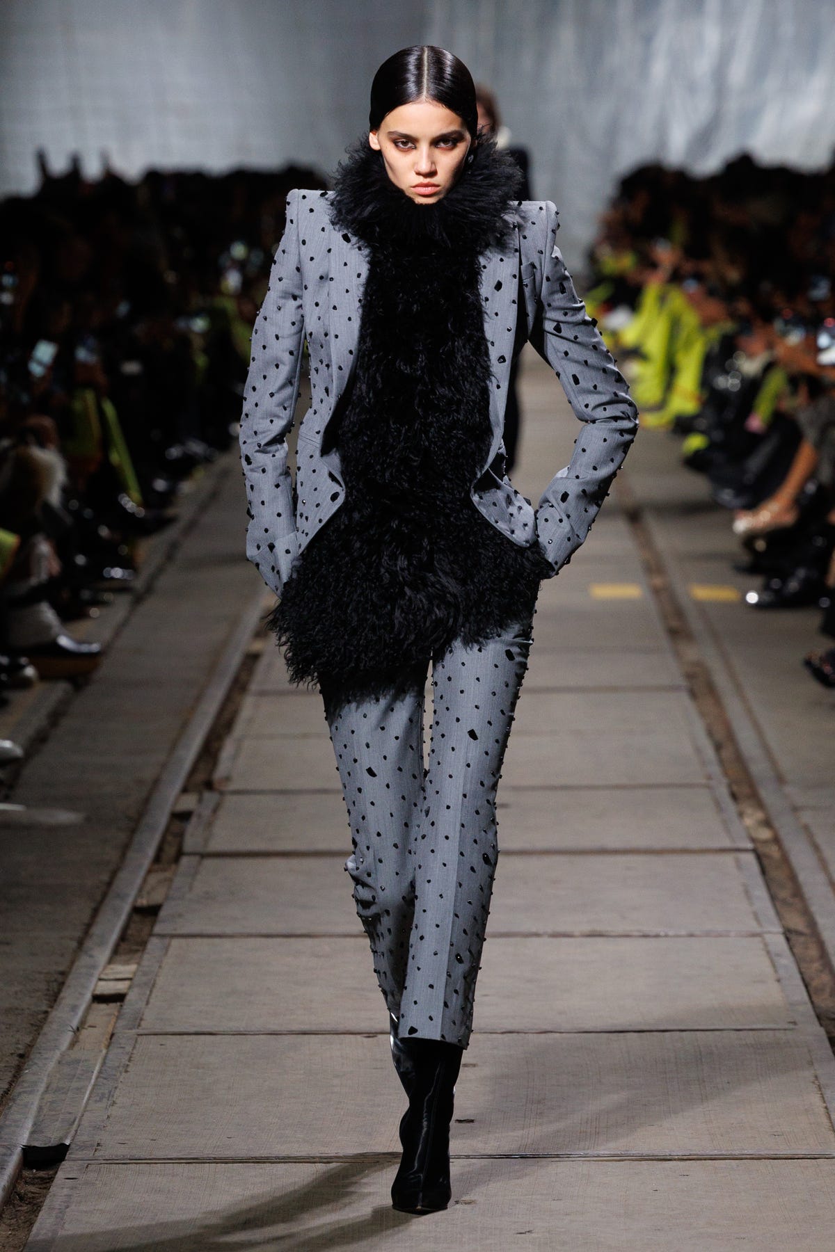 Seán McGirr's debut at Alexander McQueen was about “rough glamour”