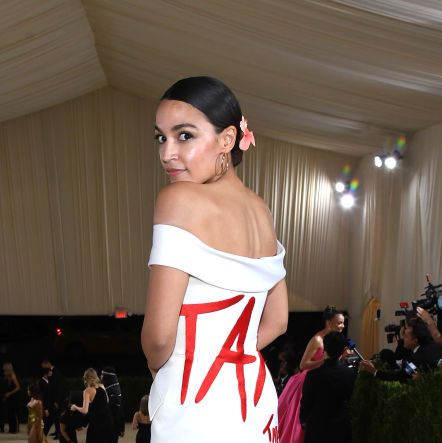 All the best Twitter responses to AOC's Met Gala look