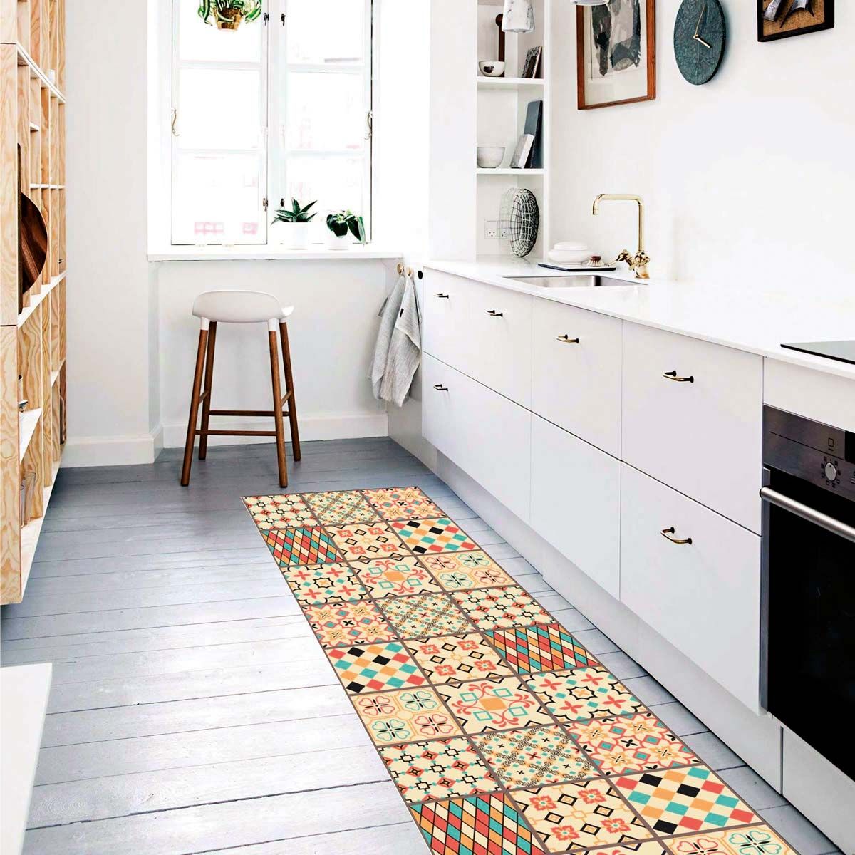 Seis alfombras vinílicas para el salón, la cocina o el pasillo fáciles de  colocar y limpiar, Escaparate: compras y ofertas