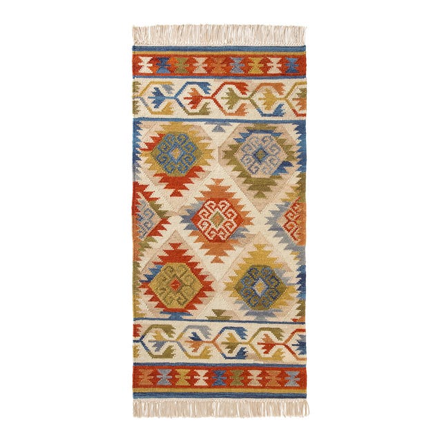 Alfombra kilim de lana