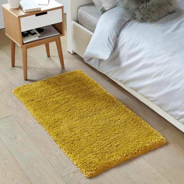 Alfombra amarilla para dormitorio Alfombra amarilla para dormitorio