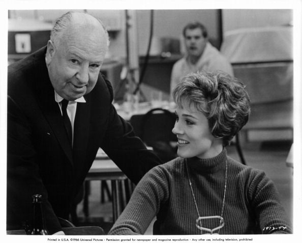 Alfred Hitchcock And Julie Andrews In 'Torn Curtain'