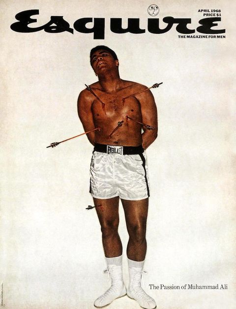 ali as st sebastian esquire cover may 1968