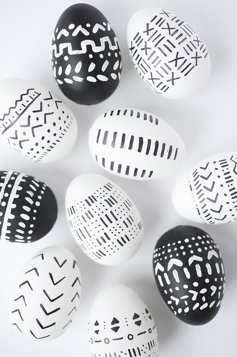 mudcloth easter eggs