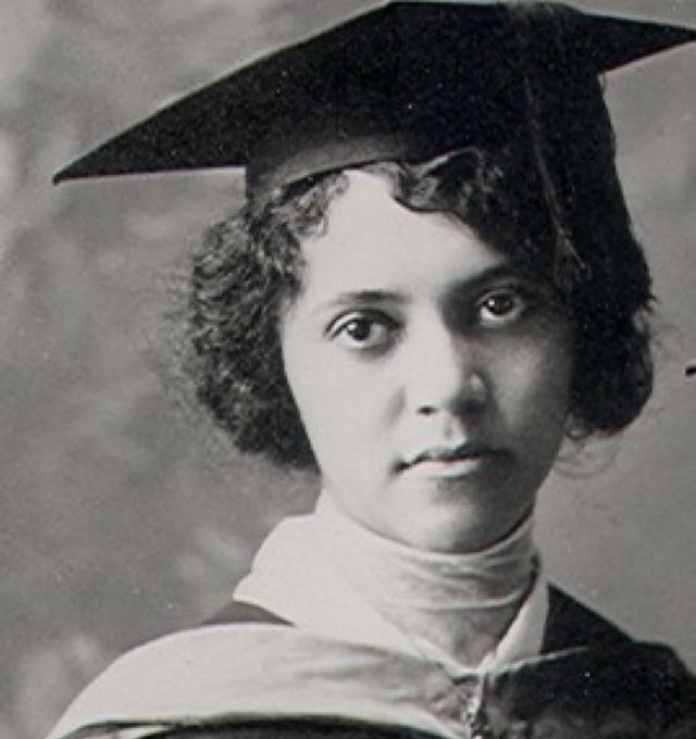 alice ball in cap and gown