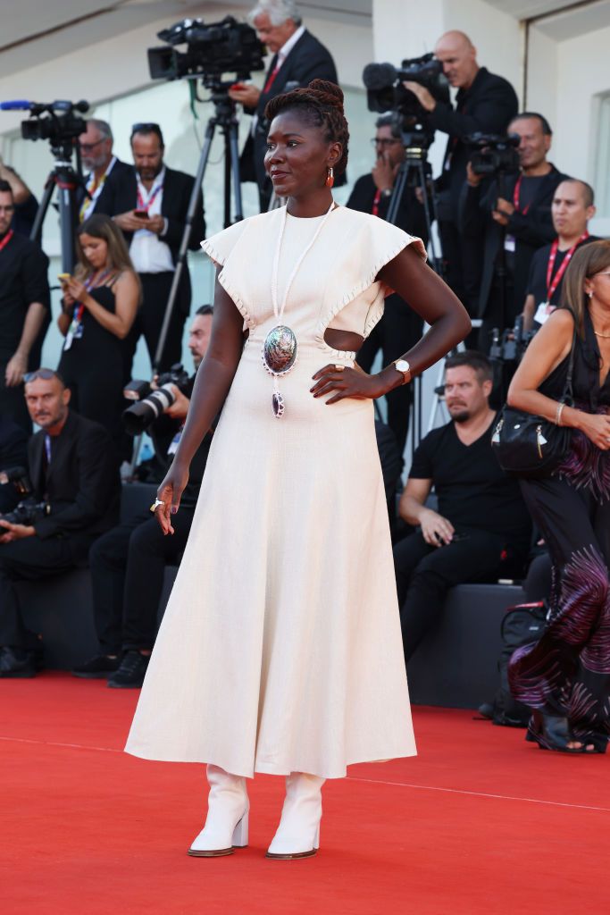 venice, italy   september 10 director alice diop attends the closing ceremony red carpet at the 79th venice international film festival on september 10, 2022 in venice, italy  photo by stefania dalessandrowireimage