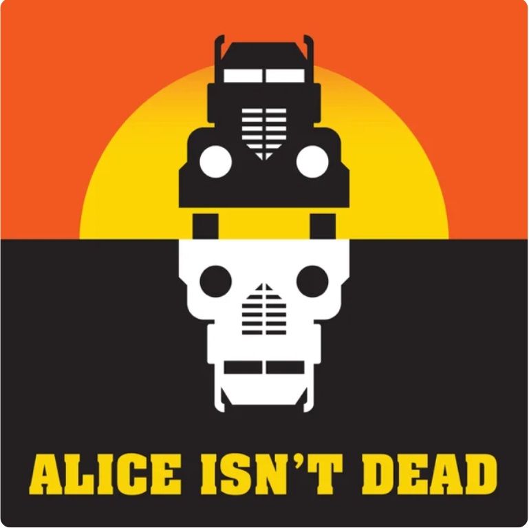 portada del podcast alice isn't dead