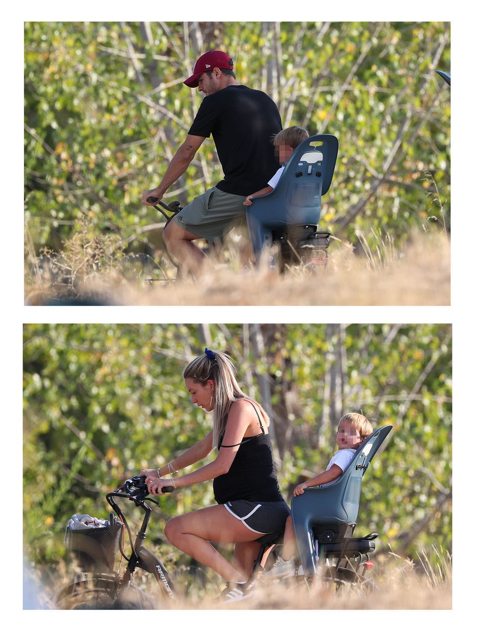 alice y alvaro con sus hijos en la bici