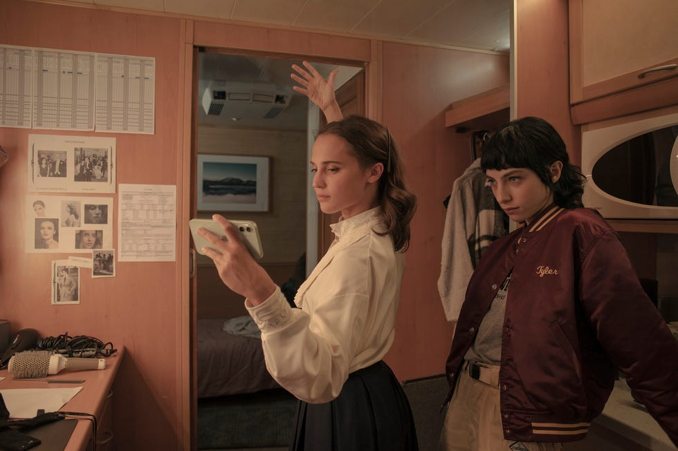 Irma Vep Alicia Vikander Baseball Jacket