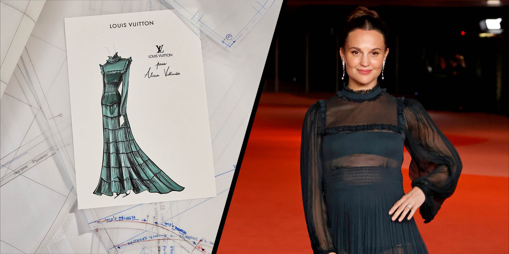 Emma Stone's Powder Blue Louis Vuitton Slip Dress Took Our Breath Away