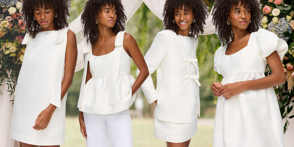 Aligne launches bridal collection of minimal white mini dresses Aligne launches bridal collection of minimal white mini dresses