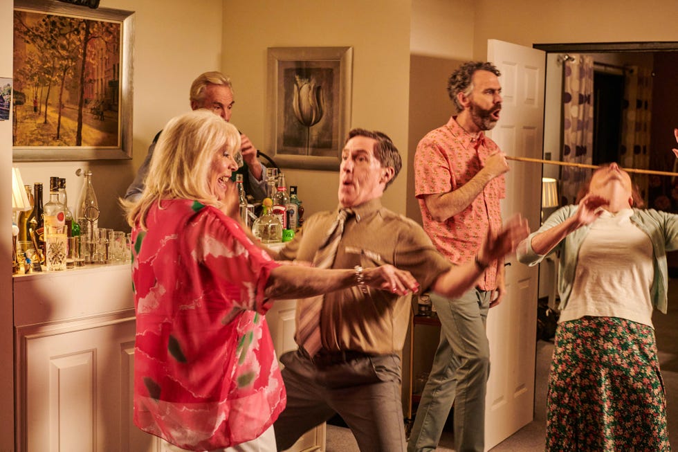 alison steadman as pam, rob brydon as bryn, gavin and stacey the finale