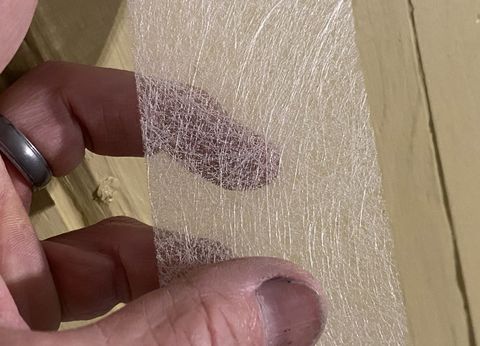 porous, translucent fibafuse drywall tape
