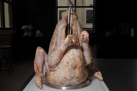 turkey ready to be deep fried